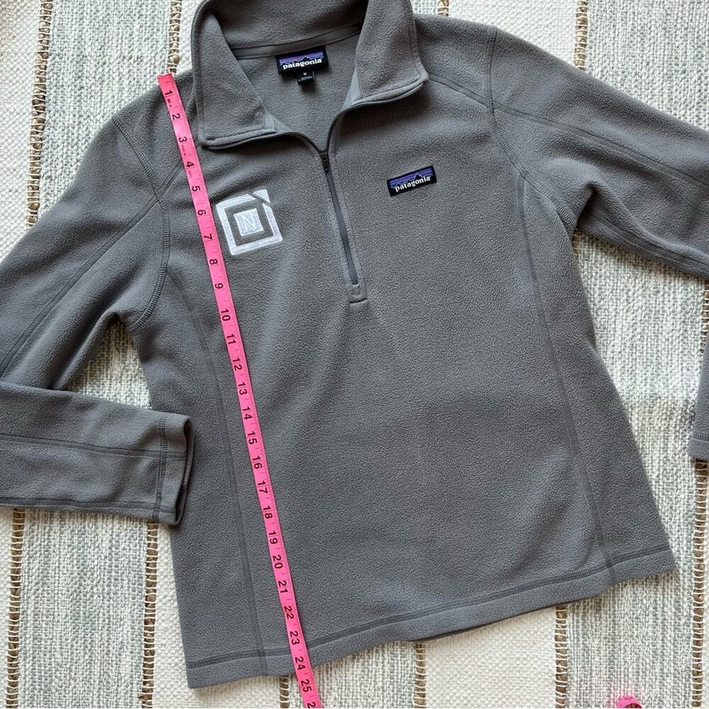 Patagonia Women's Micro D® 1/4-Zip Grey Pullover Sweater Women’s Medium - Picture 7 of 12